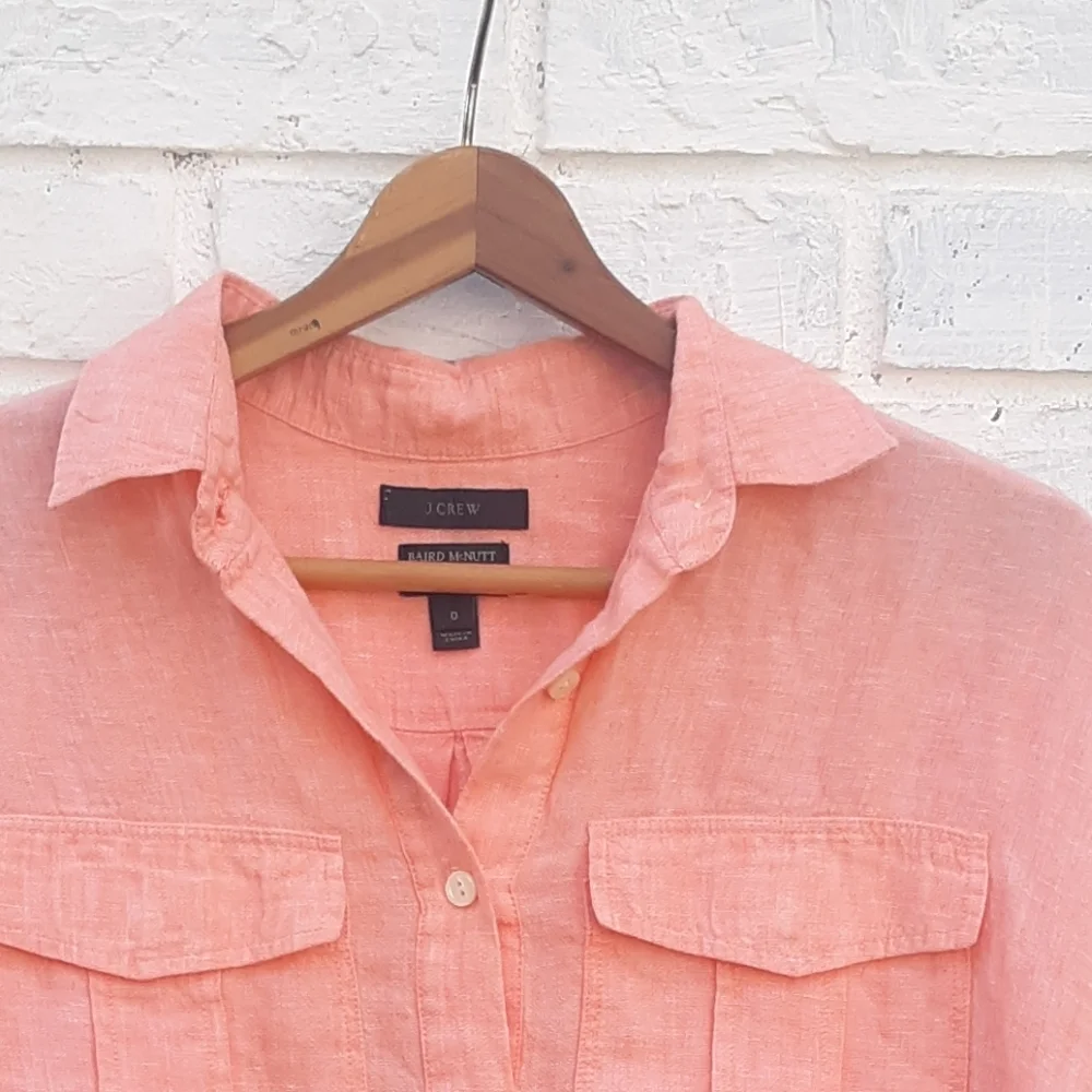 J. Crew Baird Mcnutt Irish Linen Popover Shirt